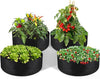 LBTING 4Pcs 30 Gallon Plant Grow Bags, Fabric Raised Planting Bed Heavy Duty Non-Woven Fabric Planter Pots for Garden Vegetables Flowers