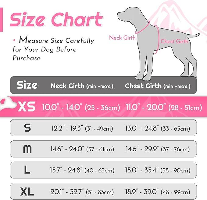 Eagloo Small Dog Harness No Pull, Service Vest with Reflective Strips and Control Handle, Adjustable and Comfortable for Easy Walking, No Choke Pet Harness with 2 Metal Rings, Pink, XS
