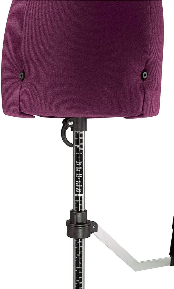 FAMILY DRESSFORM Small Adjustable Mannequin Dress Form - Burgundy