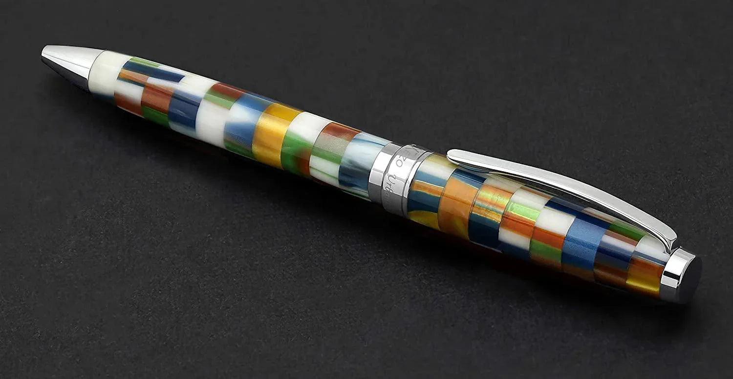 Urbanite II Acrylic & Brass Ballpoint Pen - Jazzy Multicolor - Gifts for You 'n Me