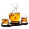 Peace Sign Wine and Whiskey Decanter 750ml With 2 10oz Glasses by The Wine Savant 9