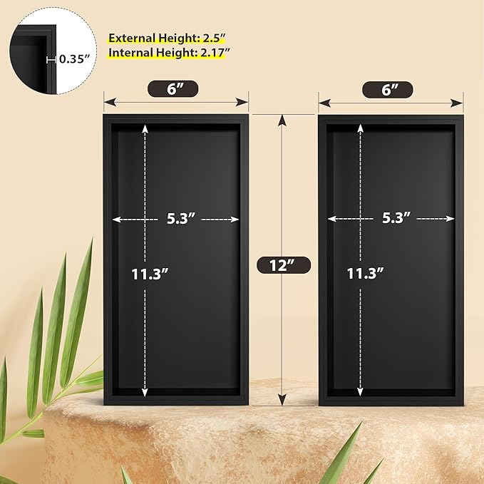 Kitchen Drawer Organizer Bins, Stackable Bamboo Drawer Organizer for Silverware, Coffee Pod Organizer K Cup Holder for Countertop, 2 Pcs Coffee Station Organizer Black 12