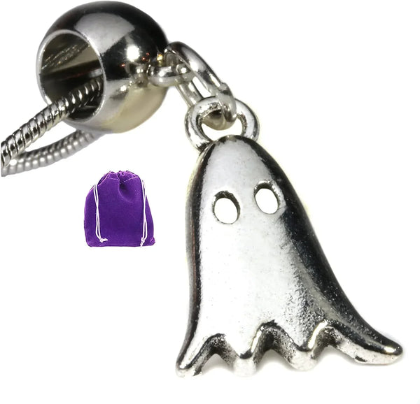 Ghost Necklace - Gothic Jewelry for Men and Women - Best Friend Gift - Spiritual Pendant - Trendy 100% Stainless Steel Chain Accessory - A Nice Ghost Pendant or Ghost Jewelry with Cute Ghost Charms - Gifts for You 'n Me