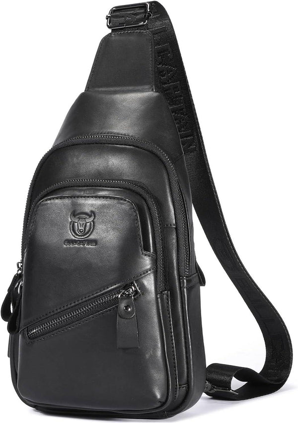 FR Fashion Co. Men's Executive Leather Sling Bag