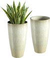 QCQHDU 21 inch Tall Planters for Indoor & Outdoor Plants, 2 Pack Sturdy Plant-Flower-Tree Pots for Front Porch Patio Deck Living Room Decor