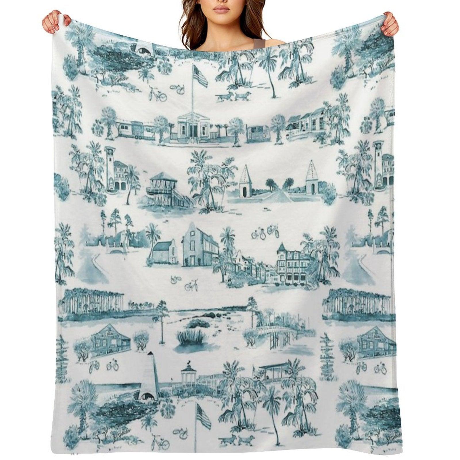 Toile 30A Throw Blanket