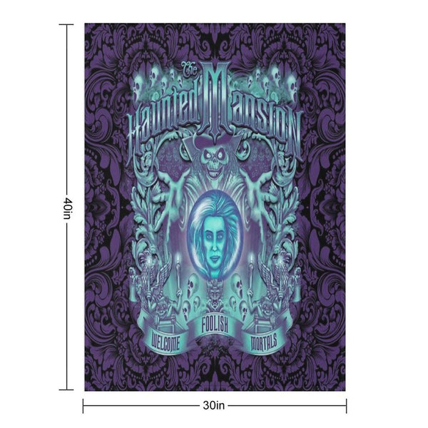 Haunted Mansion Ornate Design Throw Blanket