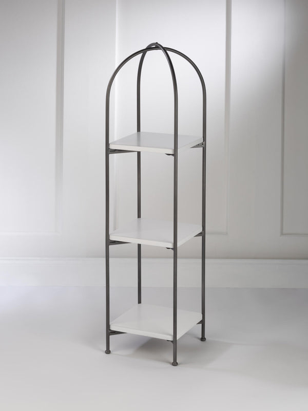 3 TIER WOOD & METAL SHELF