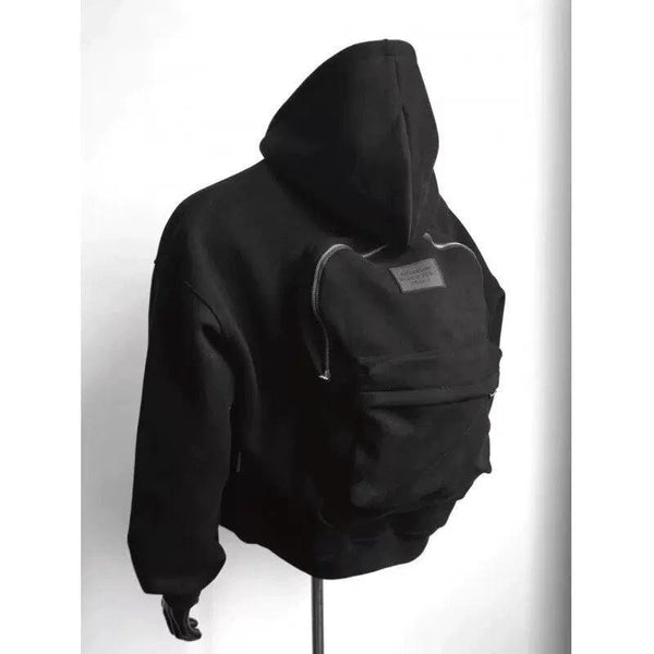 Men's Backpack Zip Up Hoodie