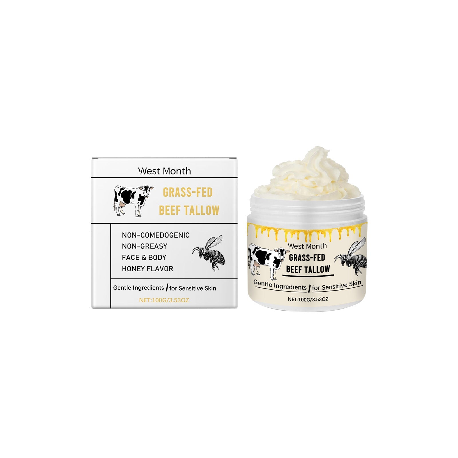 Tallow Moisturizing Moisturizer Gentle Moisture Lock Moisture All Over Skin Tender Moisturizer