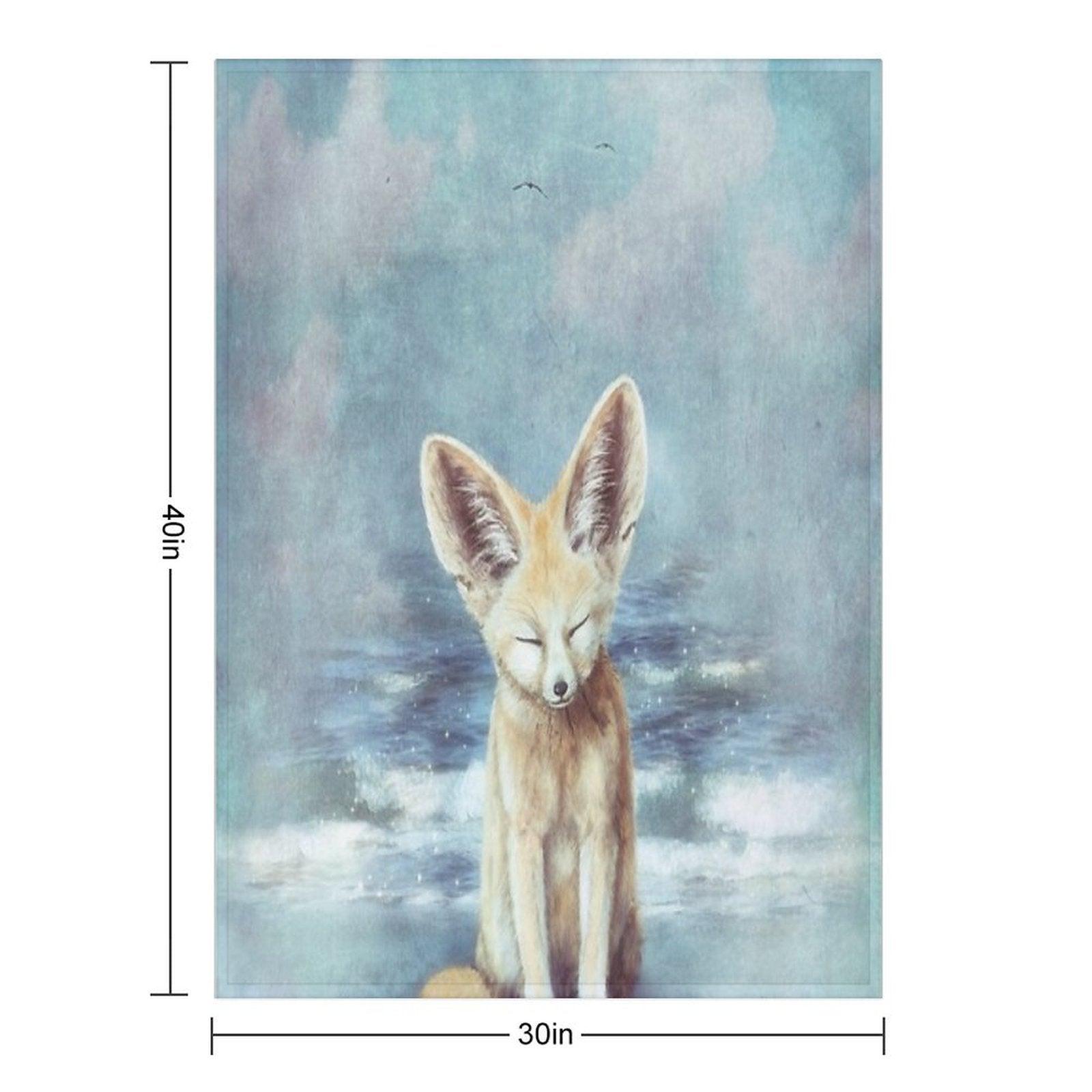A Fennec's Dream Throw Blanket