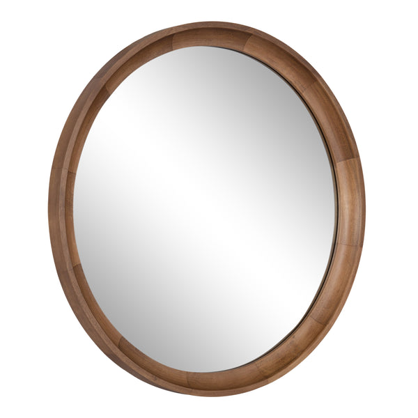 Hatherleigh Round Wood Wall Mirror