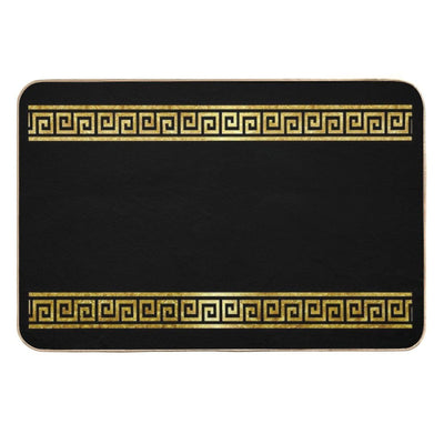 Greek Geometric Pattern  Easy Maintenance Bath Mat