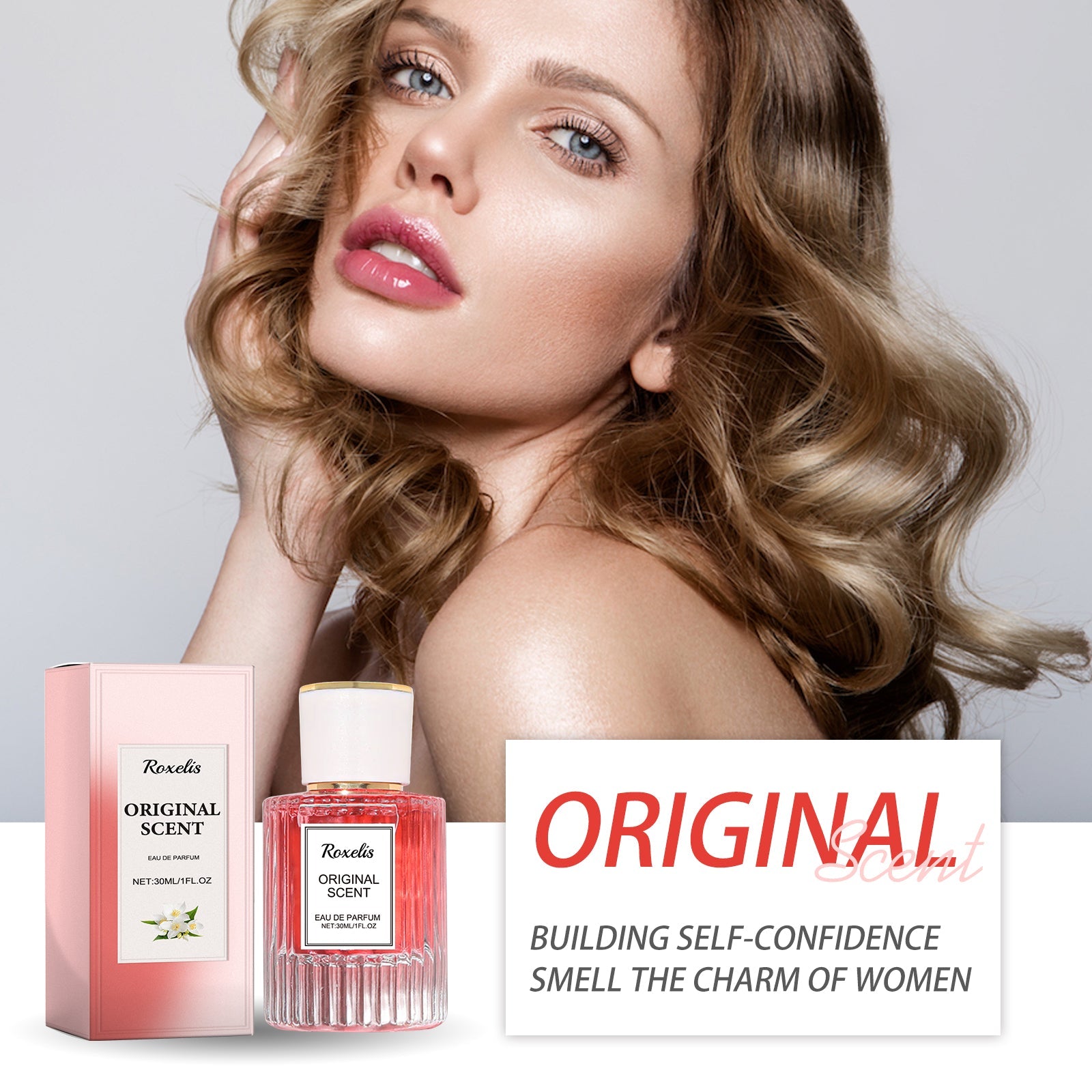 Jasmine Lady Pheromone Perfume, Wrist Behind Ear Neck Natural Long-Lasting Light Fragrance Delicate Elegance Exudes Feminine Charm