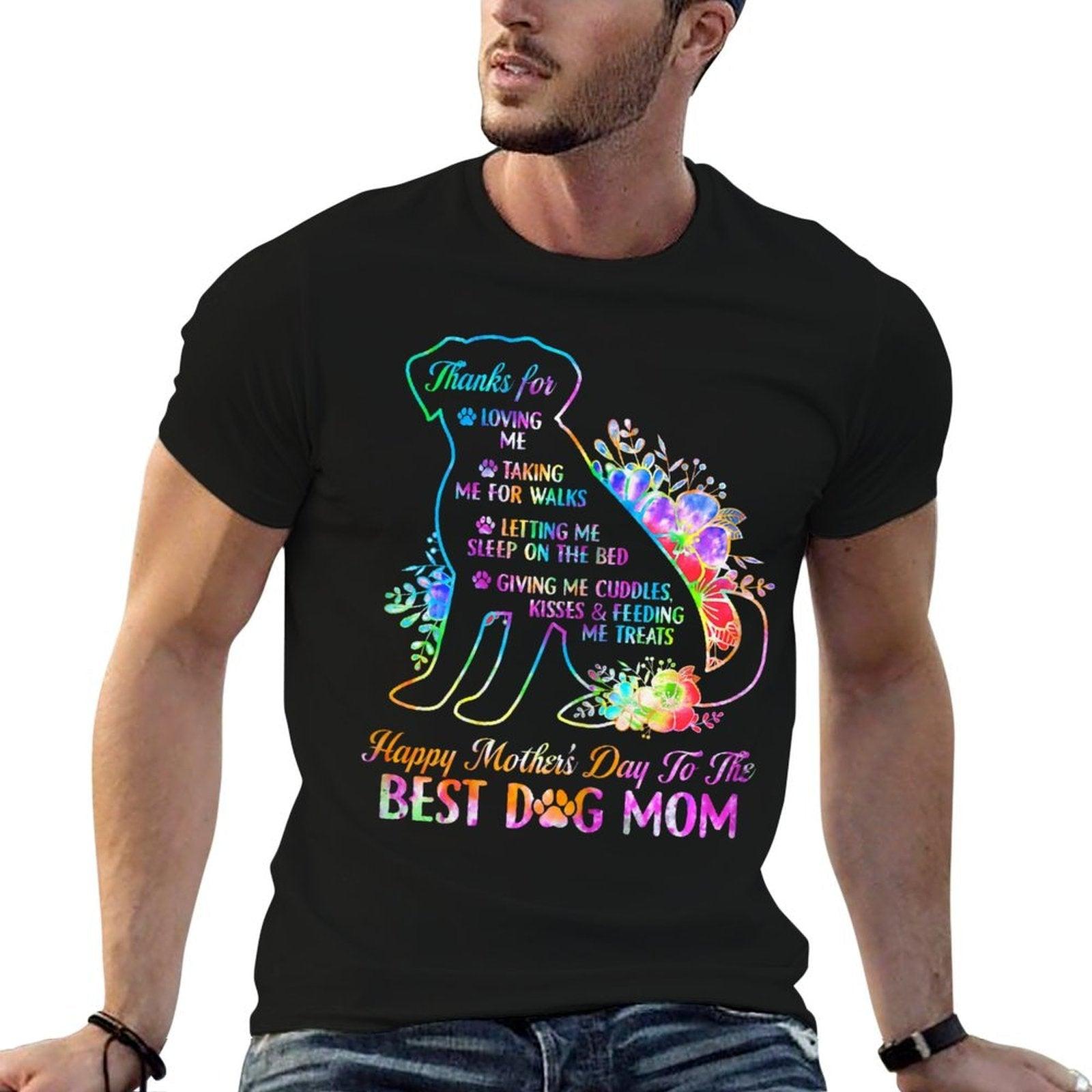 Happy Mother's Day Tie Dye To The Best Dog Mom Mothers Day T-Shirt