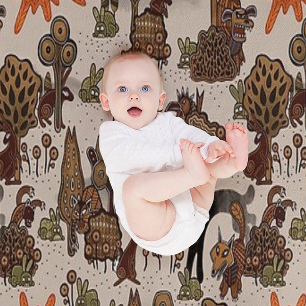 In The Beginning of The World - Watership Down Pattern Throw Blanket