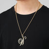 Hip hop accessories grass letter pendant melon seed buckle Cuban chain accessory