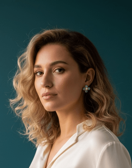 Turquoise Pearl Glory Cross Stud Earrings