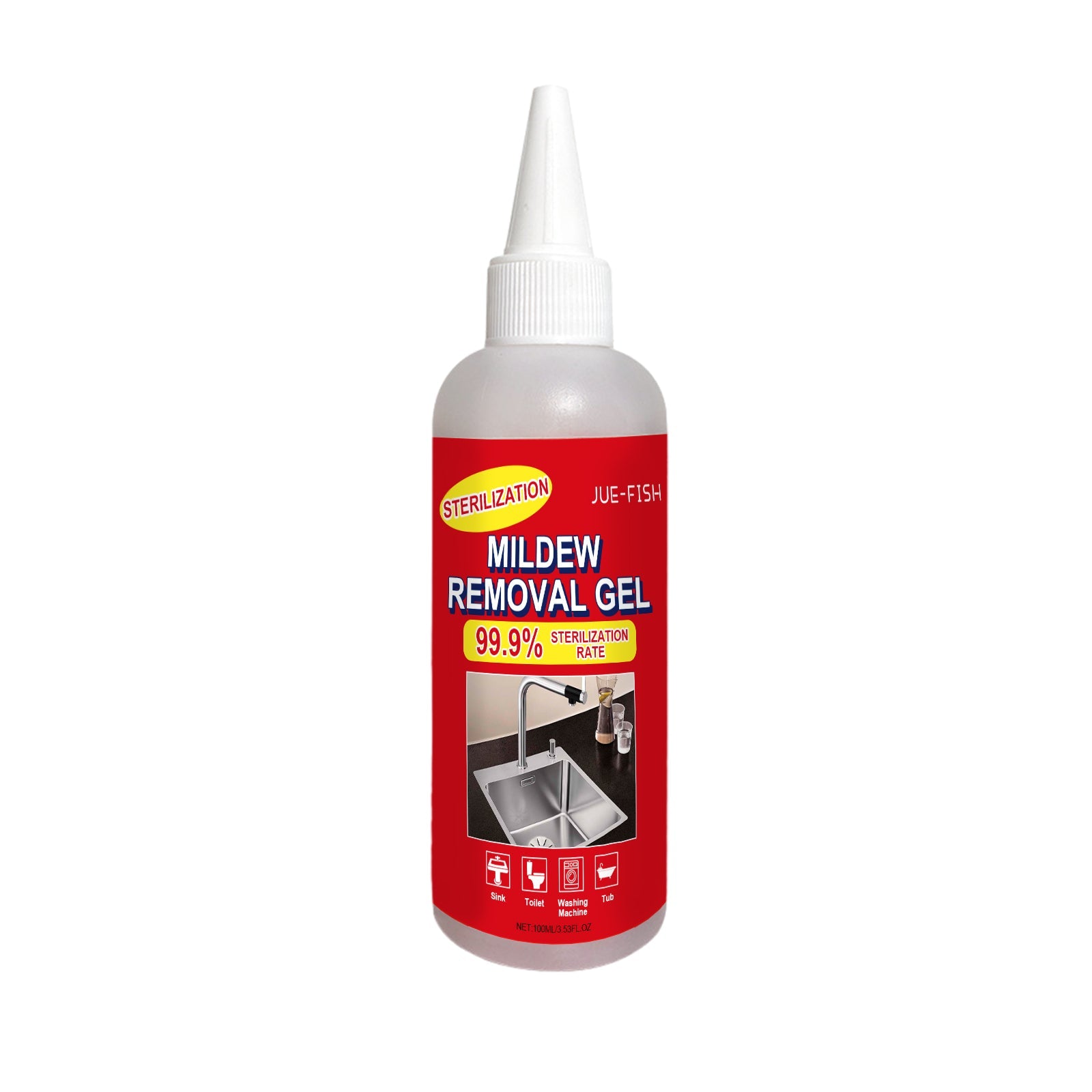JUE-FISH Mildew Remover Gel Wall Stain Cleaner Kitchen Tile Crevices Mildew Remover Wall Multi-Effect Mildew Inhibitor