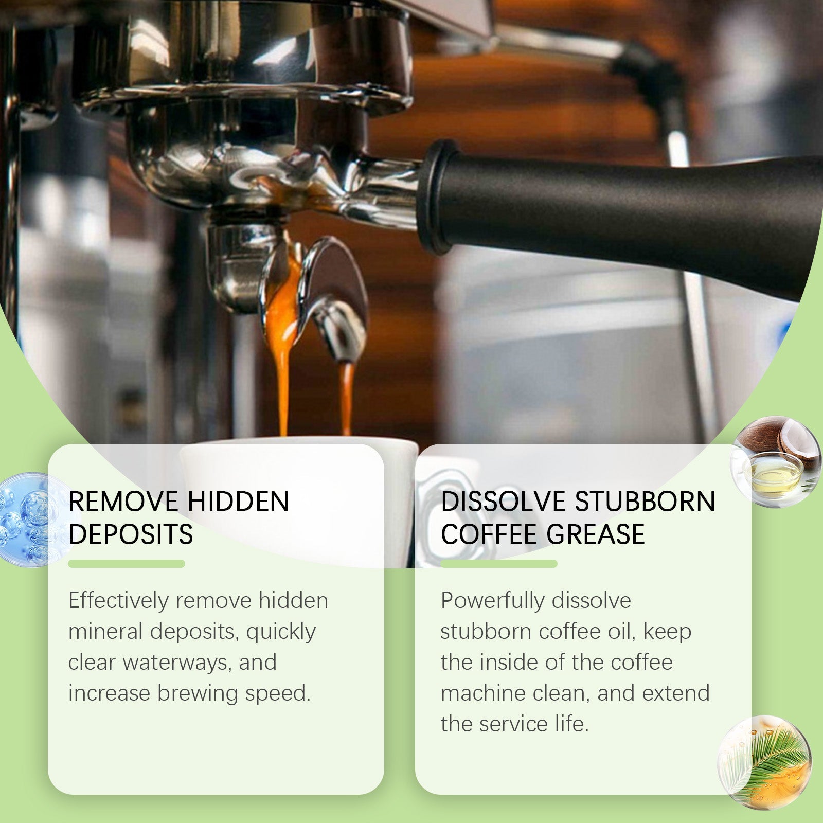 Coffee Machine Cleaner Removes Coffee Deposits Coffee Oil Stains Clean And Maintain Equipment
