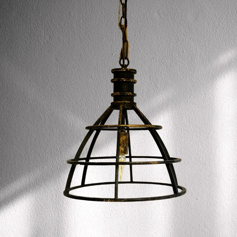 Black Iron Single Pendant