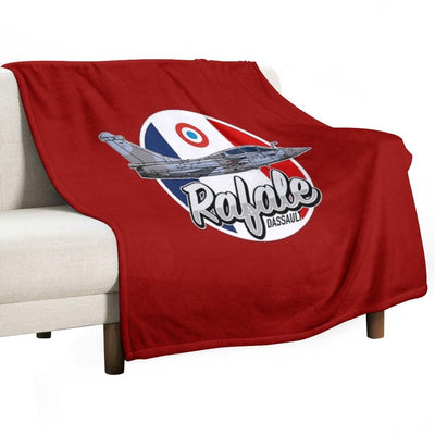 Dassault Rafale Plush Throw Blanket