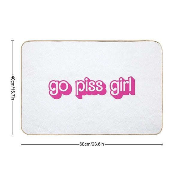 Go Piss Girl Bath Mat