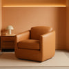 Brown 360 Degree Swivel Premium Upholstered Chairs