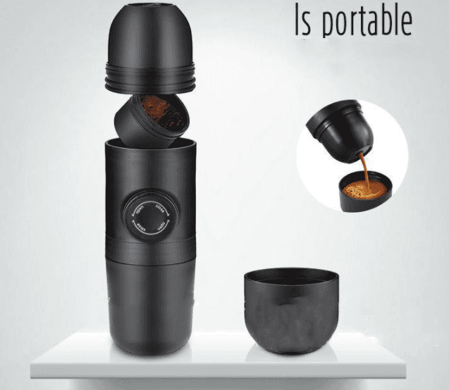 Condensed Portable Mini Coffee Machine – Capsule Black, Compact & Travel-Friendly