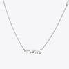 Silver MOM Pendant Necklace