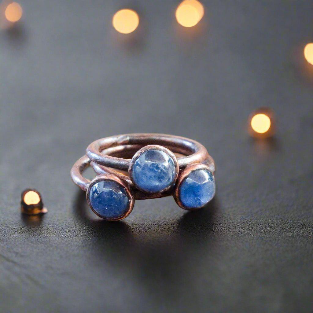 Handcrafted Copper Kyanite Ring Inner Peace | By Blackbird & Sage