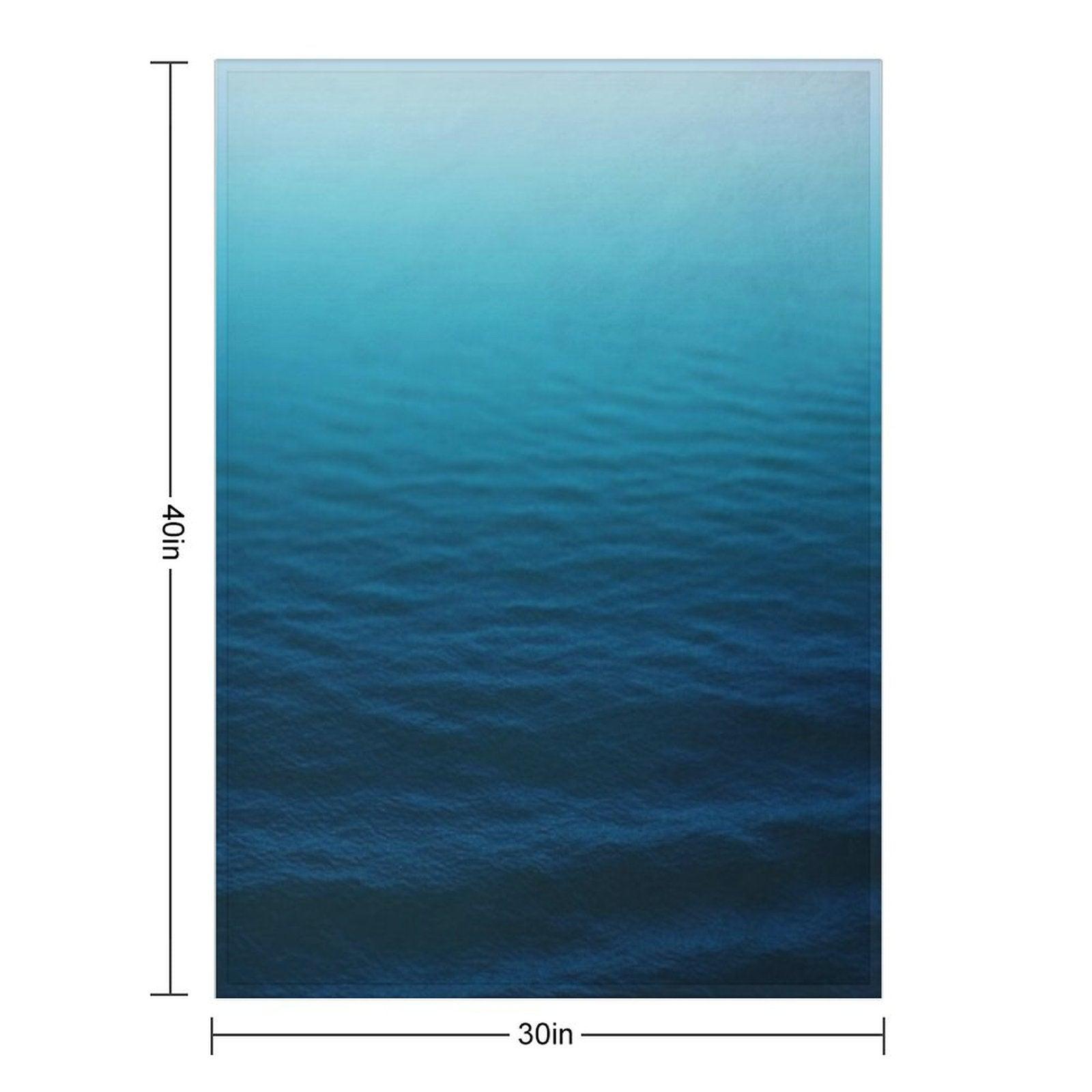 Deep Blue Throw Blanket