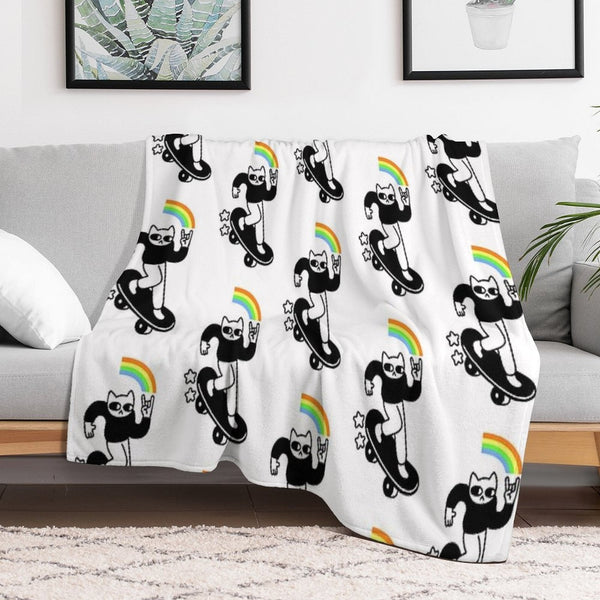 Coolest Cat Multi-functional Throw Blanket