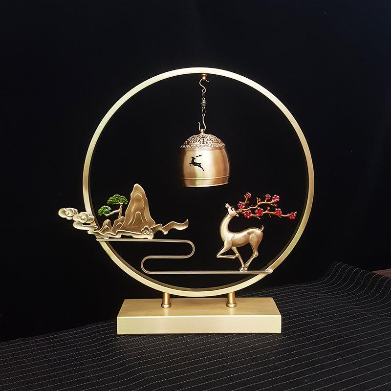New Chinese Copper Altar and Fountain with Lights, Sound and Aromatherapy