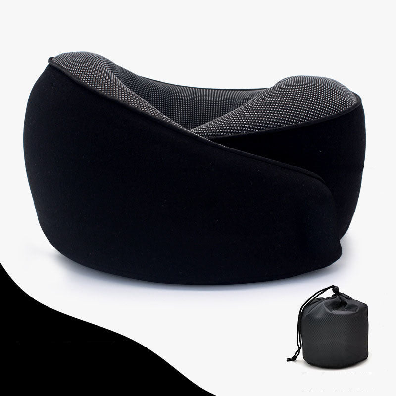 U-shaped memory cotton neck pillow with slow rebound for car travel neck protection