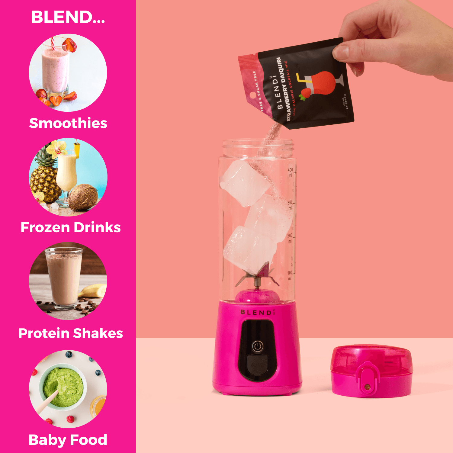 Pro+ Ice Crushing Portable Blender (17oz)