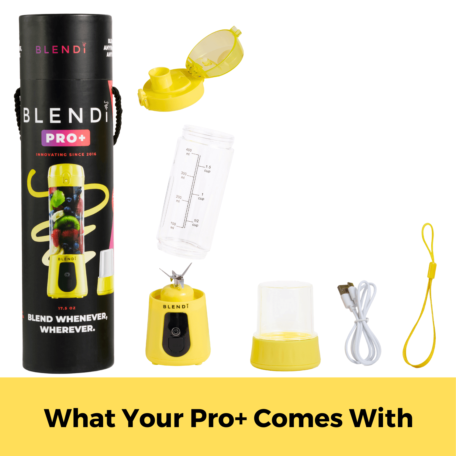 Pro+ Ice Crushing Portable Blender (17oz)