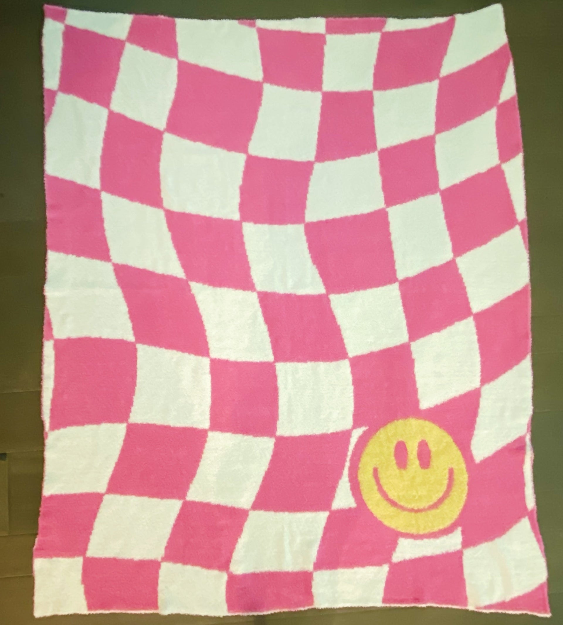 Wavy Check Butter Soft Throw Blanket