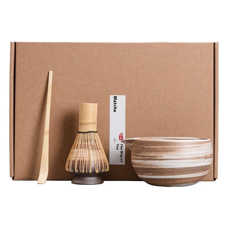 Japanese Ceramic Matcha Tea Bowl Japanese Tea Set Whisk Bamboo Matcha Brush Tea Ceremony Zen