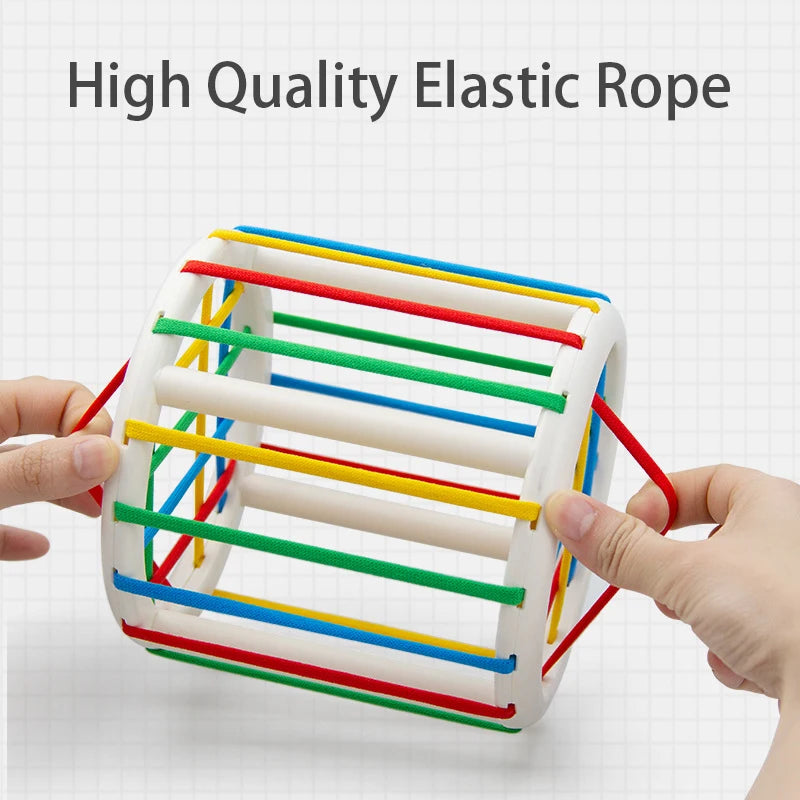 Baby Montessori Geometric Shape Blocks Toys Cube Box Color Perception Educational Game Motor Skill Tactile Touch Toys For Infant