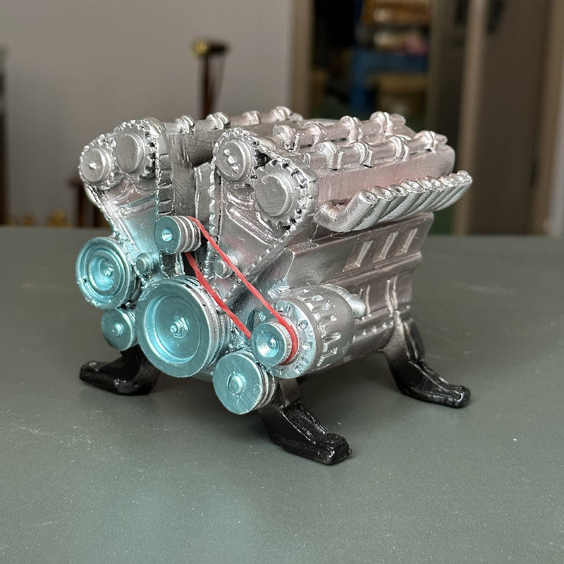 8 - Cylinder Resin Simulation Car Engine Model Kit. A Full - Metal DIY Assembly Toy for Car Enthusiasts