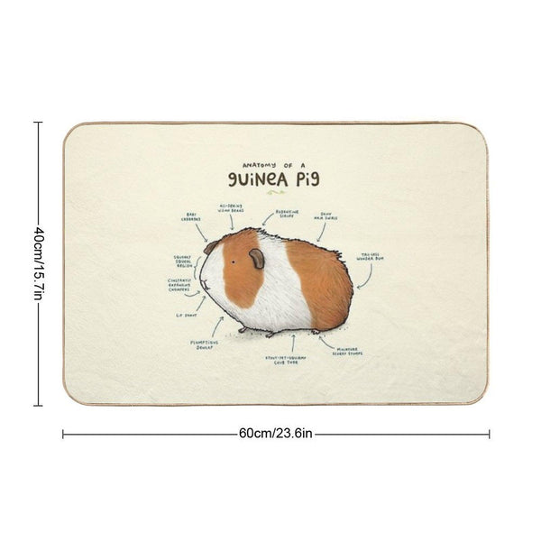 Anatomy of A Guinea Pig  High-Traffic Bath Mat