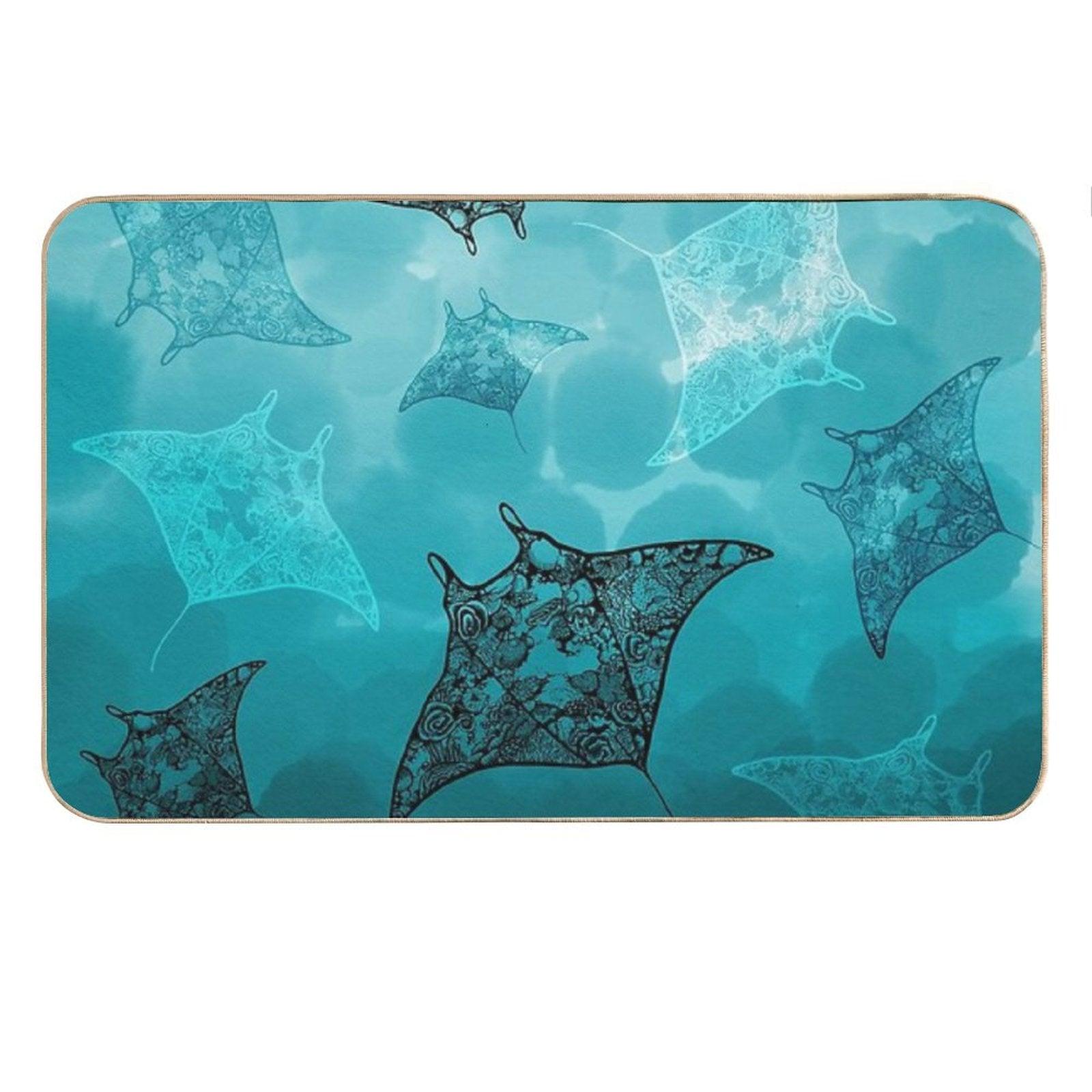 Manta's Eye View Bath Mat