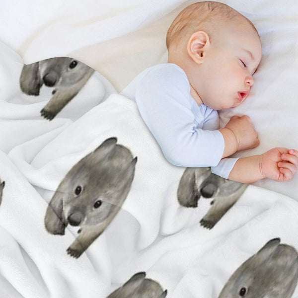 Cuddles The Wombat Quick-dry Throw Blanket