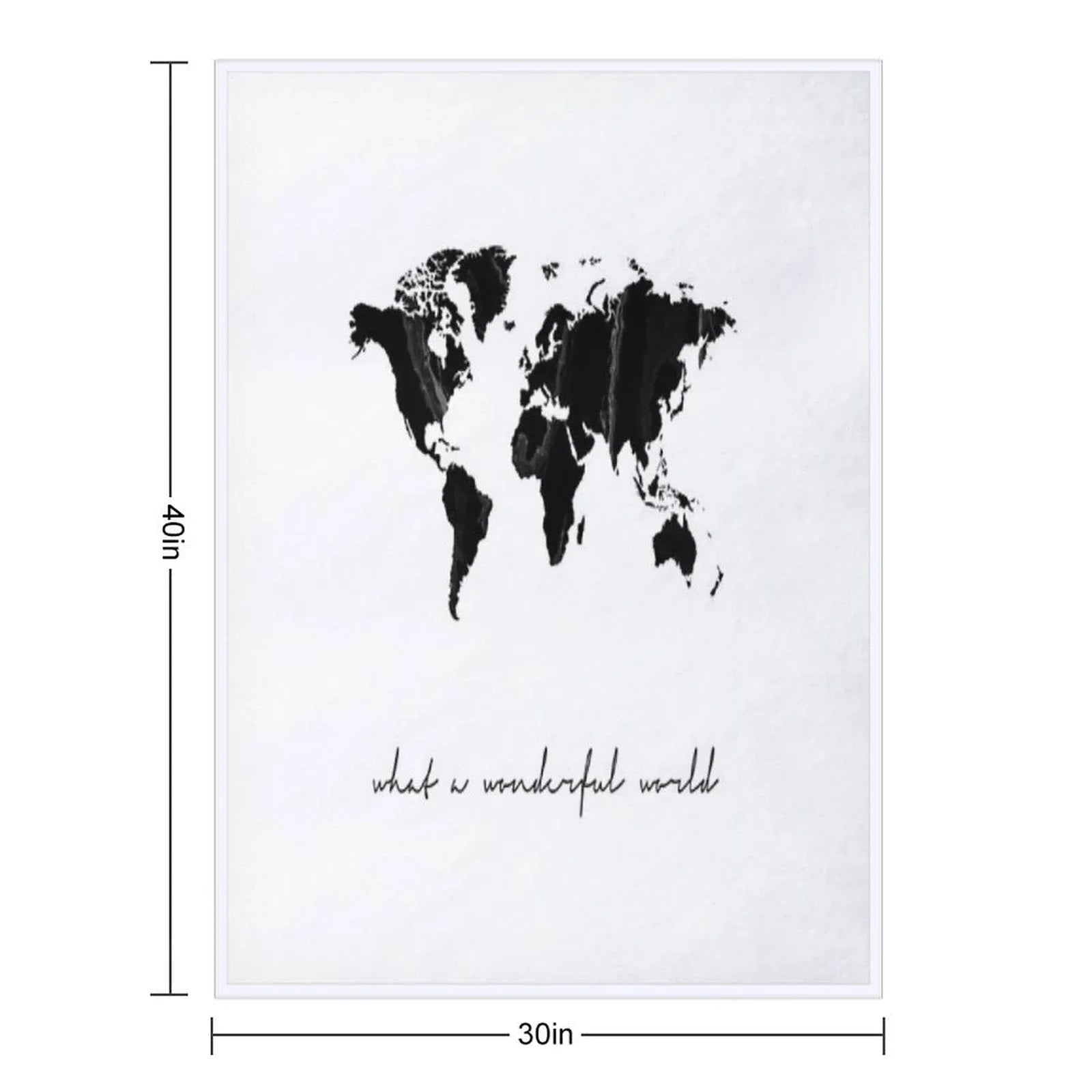 World Map Print, Scandinavian, Nordic, Marble, Fashion Print, Scandinavian Art, Modern Art, Wall Art, Print, Minimalistic, Moder Throw Blanket