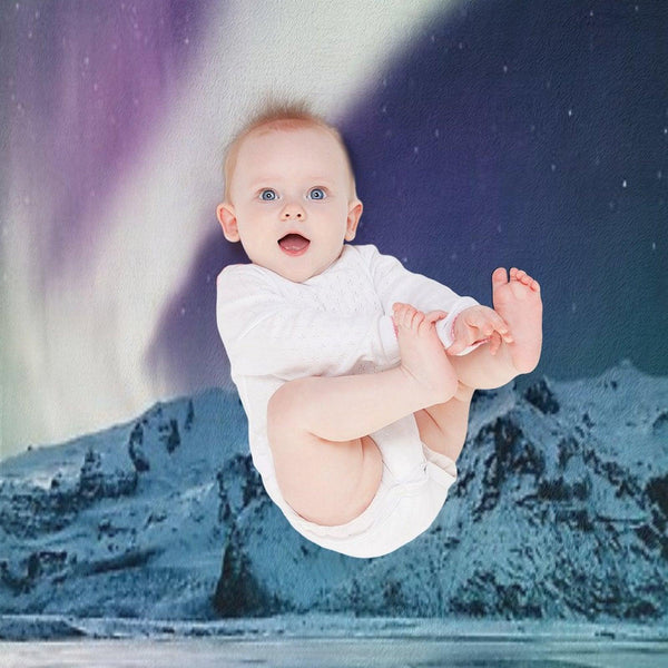 Aurora Borealis on Jokulsarlon - Iceland Throw Blanket