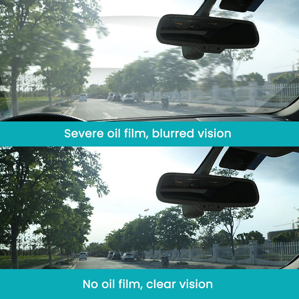 Glass Oil Film Removal Wipes, Car Windshield Anti-Fog Anti-Oil Anti-Rain Cleaning Wipes