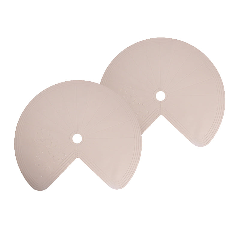 Lazy Susan Shelf Liner: Silicone, for Dual Tier Pie Cut Organizer, Non-Slip & Thermal Protection .2pcs