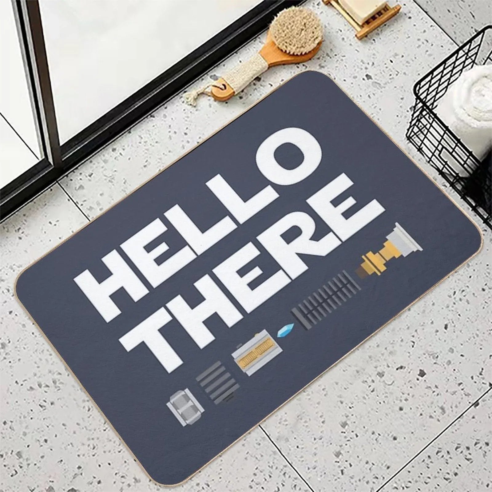 Hello There Bath Mat