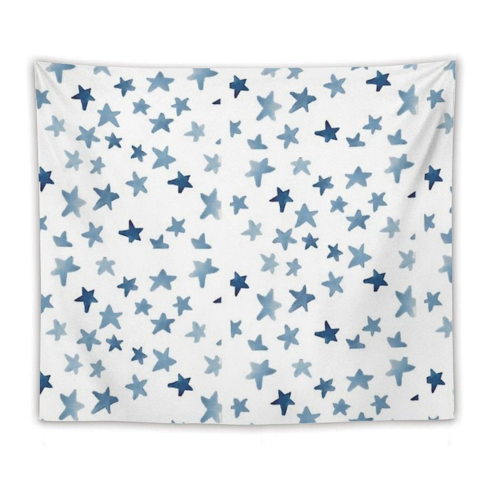 Blue Stars Tapestry